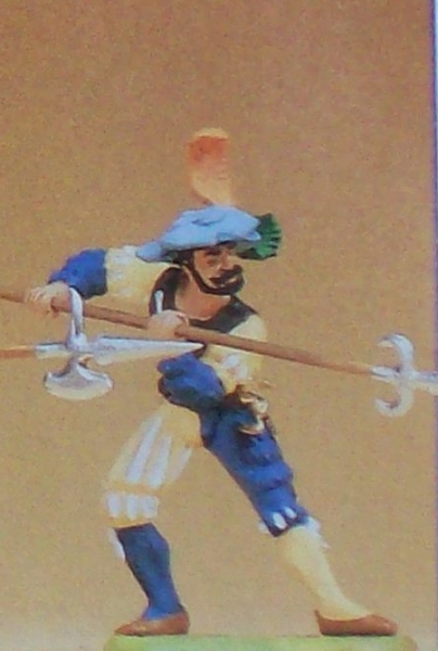 1: 25 Figur Landsknecht mit Spieß