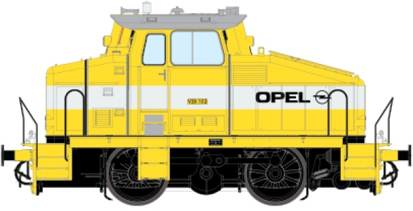 H0 D PRI Diesellokomotive DH 360 B Ep.IV- VI Opel Stange gelb