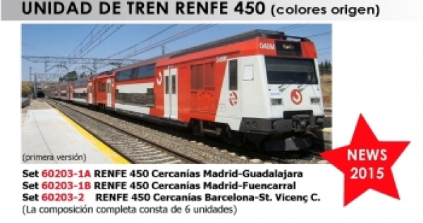 N RENFE Zug Set CERCANIAS 450 6teilg. Ep.V Madrid Guadalajara