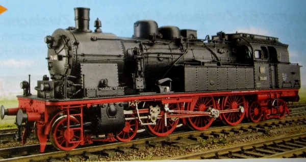 H0 D DB BS MS WM NS Dampflokomotive BR 78.0 -5,  fine 25 Räder, dreidomig, Führerhaus mit Dachaufsatz,