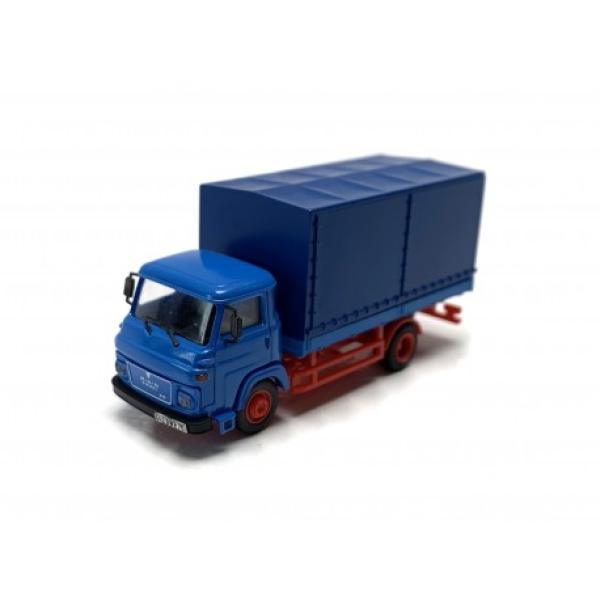 H0 LKW MAN Typ 270, 2A, Plane- Pritsche, Segel, blau