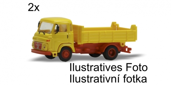 H0 CZ LKW BS Avia- Set 2x, 2A, Ep.III, gelblich, Kipper gelb, etc.........................................