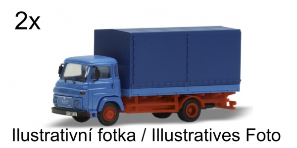 H0 CZ LKW BS Avia- Set 2x , 2A, Ep.III, bläulich, Plane Pritsche, etc.......................................