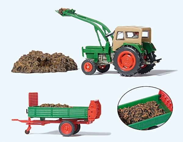 H0 Figur Ackerschlepper Deutz Lader Dungstreuer etc...........................................................................................................