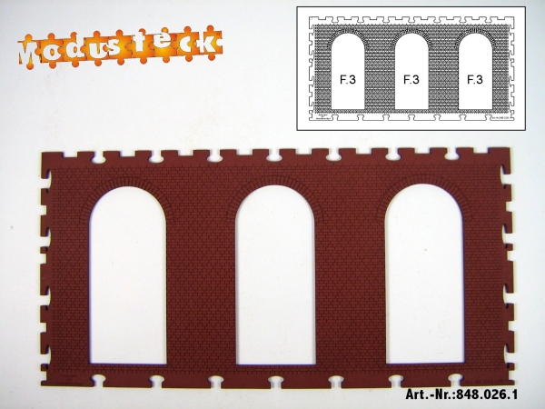 0 Gebäude Kreuz- Blockverband Element 4   120x 240