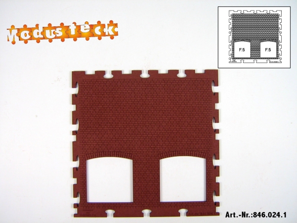 0 Gebäude Kreuz- Blockverband Element 4   120x 240