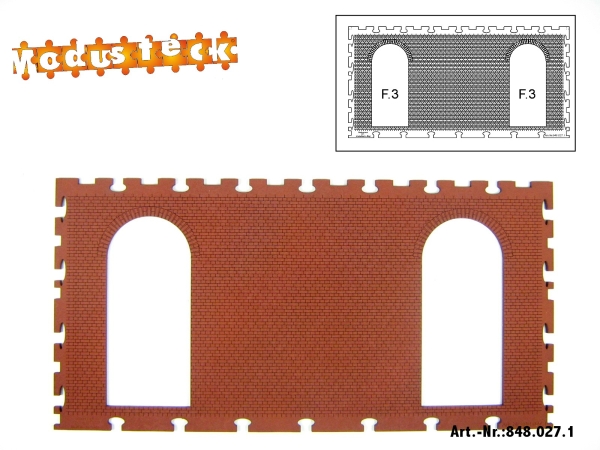 0 Gebäude Kreuz- Blockverband Element 4   120x 240