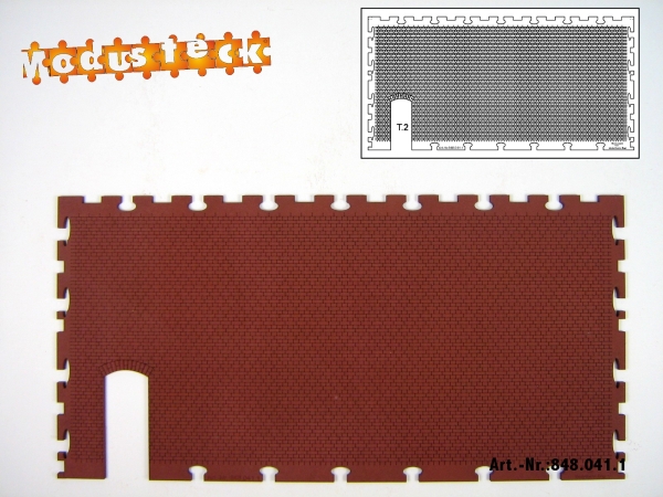 0 Gebäude Kreuz- Blockverband Element 4   120x 240