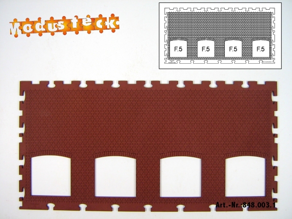 0 Gebäude Kreuz- Blockverband Element 4   120x 240