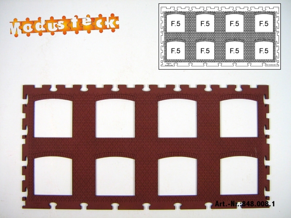 0 Gebäude Kreuz- Blockverband Element 4   120x 240