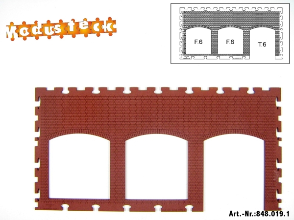 0 Gebäude Kreuz- Blockverband Element 4   120x 240