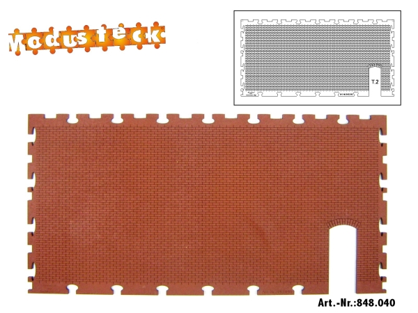 0 Gebäude Kreuz- Blockverband Element 4   120x 240