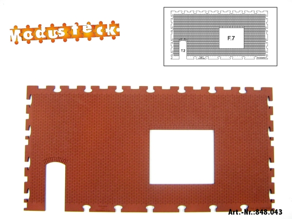 0 Gebäude Kreuz- Blockverband Element 4   120x 240