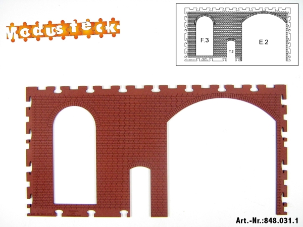 0 Gebäude Kreuz- Blockverband Element 4   120x 240