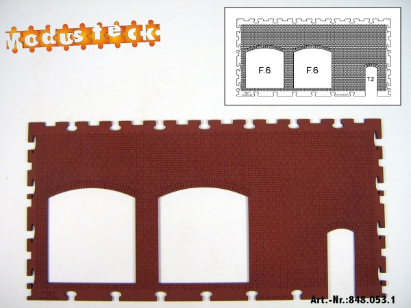 0 Gebäude Kreuz- Blockverband Element 4   120x 240