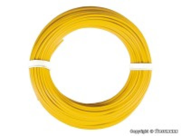 elektro Kabel Litze Kabelring 0.14mm², 10m, gelb, etc...............................................................................