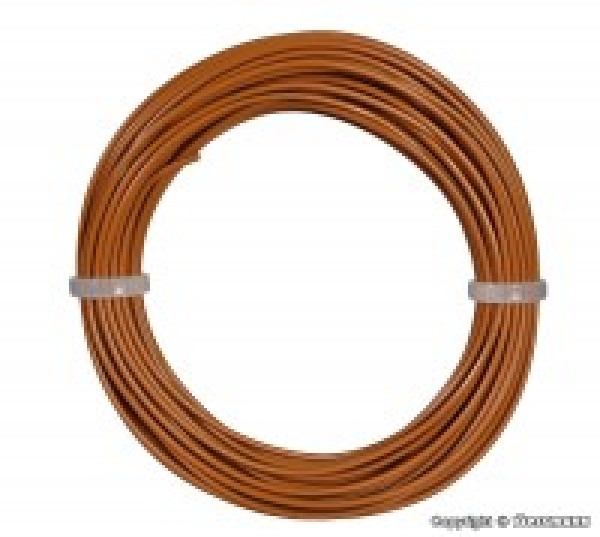 elektro Kabel Litze Kabelring 0.14mm², 10m, braun, etc....................................................................