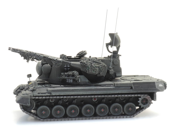 H0 mili BRD Panzer Flugabwehrkanonenpanzer 1 Gepard gefechtsklar, etc..........................