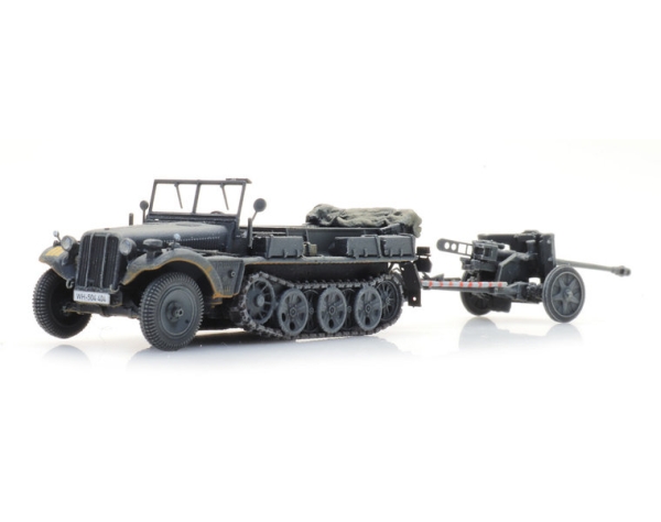 H0 mili D DW Sonder- Kfz.10 + PAK 38, grau, etc.....................................................................