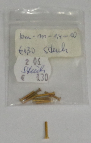 MS Schraube 1,4x 10mm