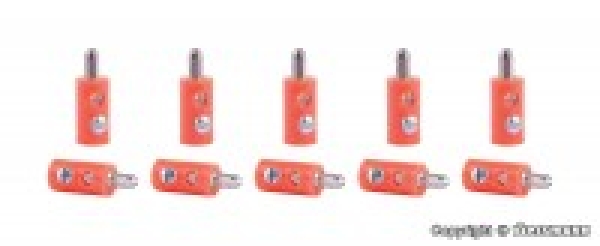 elektro Artikel Querlochstecker 10x, orange, etc..............................................................................