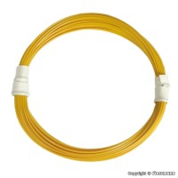 elektro Spezialkabel Litze 0,03mm², 5m, gelb, AD= 0,6mm, etc........................................................................................