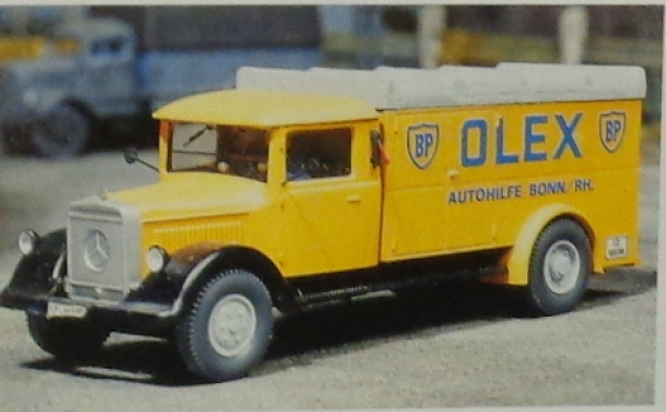 H0 Zurüstteile BS WM LKW MB L 2500    " Pannenhilfe OLEX "