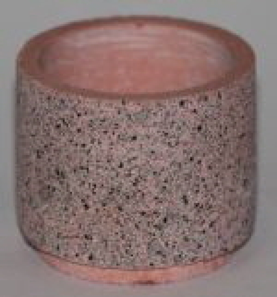 G Pflanzenkübel Zylinder Beton rot