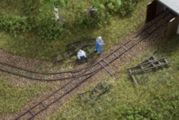 TT Feldbahngleis-Attrappen