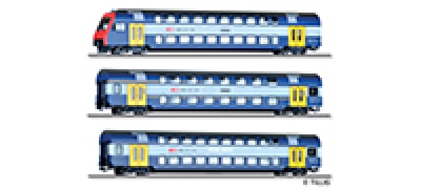 H0 CH SBB Reisezugwagen-Set 3-tlg. 1./2.Kl. 12A Ep.V, etc................................................................................................