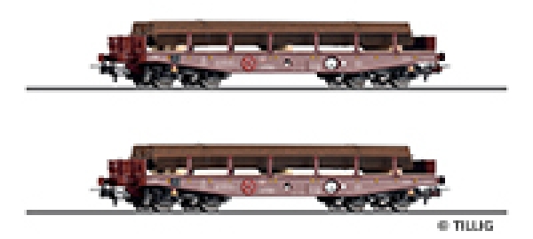 H0 CZ TSS Güterwagen-Set 2-tlg. 8A Ep.VI Schwerlastwagen, etc.......................................................................................