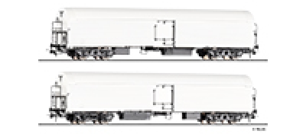 H0 D DR Güterwagen-Set 2x 8A Ep.III Eiskühlwagen