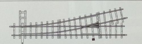 H0m Gleismaterial Weiche links 162,3mm, R 515mm ,12°, etc...............................................................................................