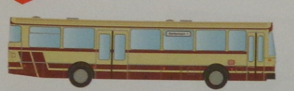 N D DB Überlandbus MB 0 307 2A Ep.  creme rot