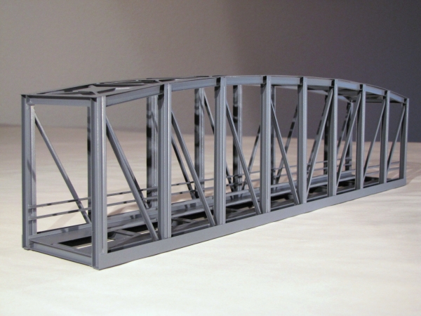 H0 K 40 Kastenbrücke gerade, grau,  40x 6,4x 10,2cm, etc....................................................................................