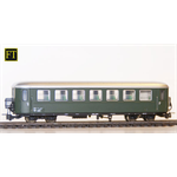 H0e Bahnfahrzeuge A ÖBB B4ip/ s, 3069, Krimmler Personenwagen Bregenzerwaldbahn, Schmalspurbahn, 4A, Ep.3, grün, Halbfenster, etc.................
