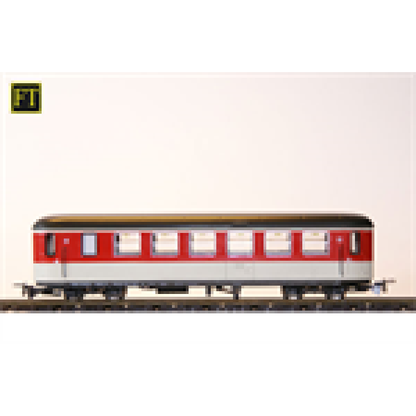 H0e Bahnfahrzeuge A ÖBB B4ip/ s 3063- 0 , Krimmler Personenwagen Pinzgauer Landesbahn Schmalspurbahn, 4A, Ep.6, grau- weiss- rot- umbra, Halbfenster, etc.............. -