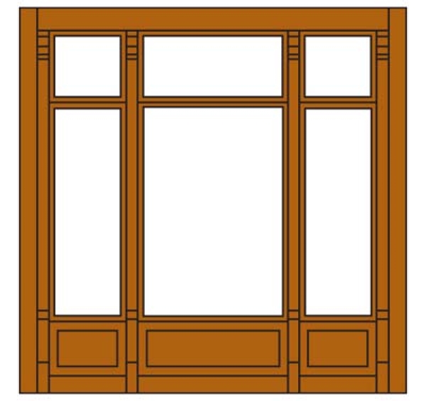 H0 Baukastensystem BS 6,82x 6,82cm Victorian Window