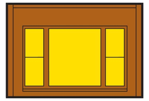 H0 Baukastensystem BS 6,82x 4,76cm Single Storey Century Window 