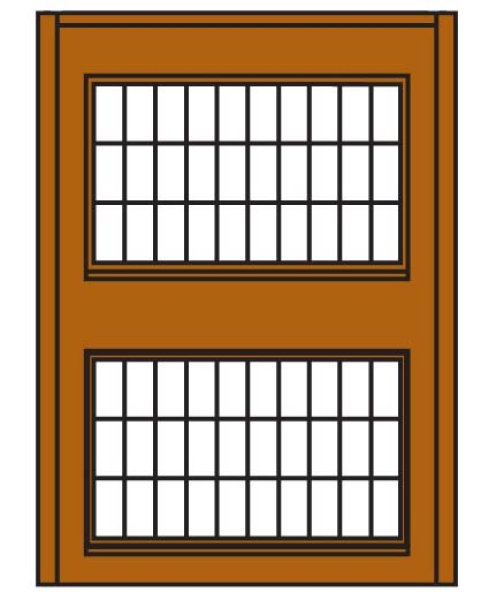 H0 Baukastensystem BS 6,82x 9,36cm Steel Sash Window