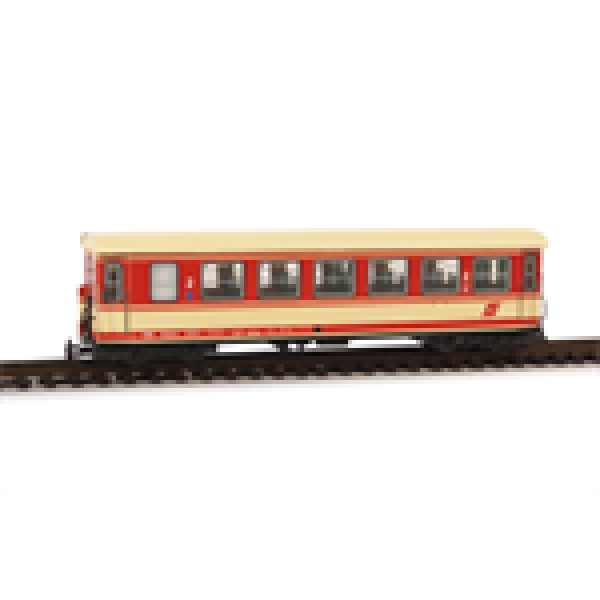 H0e Bahnfahrzeuge A ÖBB Mariazellerbahn Personenwagen, B4iph- s 3206- 5, Jaffa, blutorange- elfenbein, Ep.V, 4A, etc................
