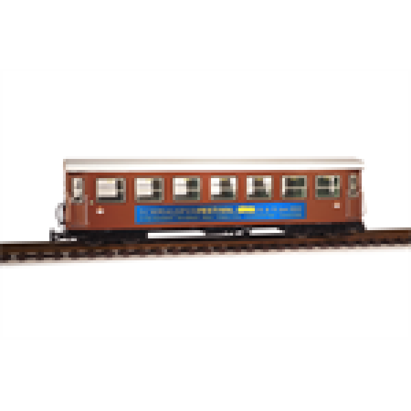 H0e Bahnfahrzeuge A NÖVOG Mariazellerbahn B 3202 Personenwagen Schmalspurbahn, 4A, Ep.6, Ötscherbär, braun, mit Logo, etc..............