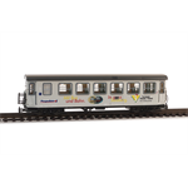 H0e Bahnfahrzeuge A ÖBB Prinzgauer Lokalbahn Personenwagen, B4ip/ s, 3243- 8, Schmalspurbahn, 4A, Ep.6, hellgrau, Drehgestell 1912, etc..........................