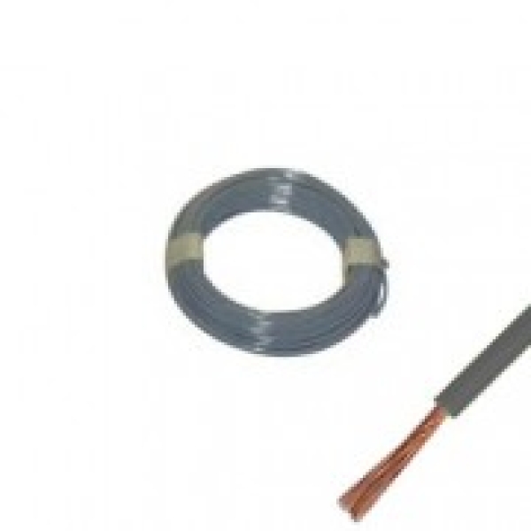 DR60064 Kupferlitze 1,0mm 0,14mm" Kunststoff isoliert grau