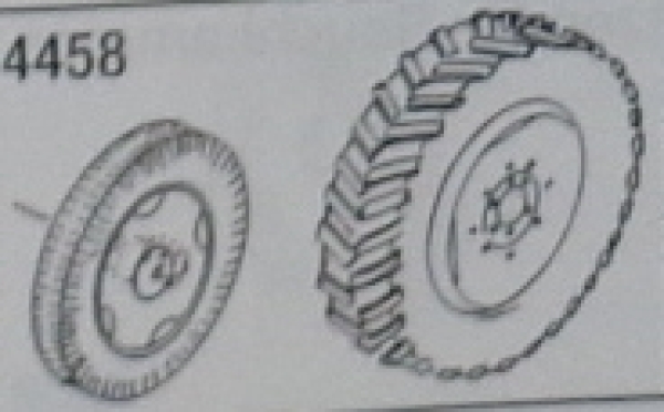 H0 Ausstattung Hinterräder und Vorräder, schmal, Ackerlanz