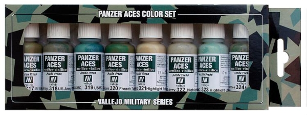 H0-N mili Farb-Set Panzer-Uniformen I