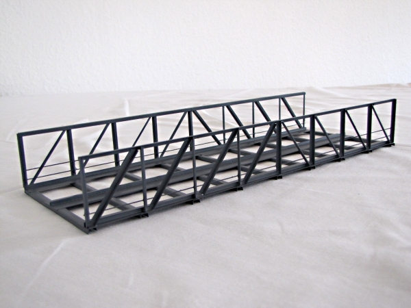 H0 V 30- 2 Vorflutbrücke gerade, grau, 2gleisig, 30x 10,8x 4,3cm, etc......................................................................................