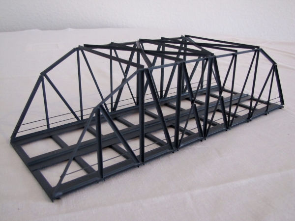 H0 BK 30- 2 Bogenbrücke grau, 2gleisig,  30x 10,8x 8,5cm, etc.....................................................