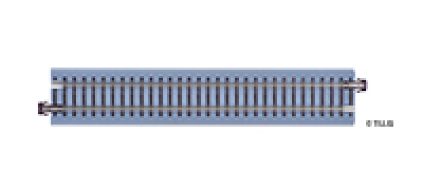 H0m Bettungsgleis gerade 166,0 mm