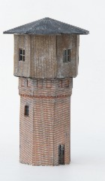 H0 Gebäude BS Wasserturm preußisch, sechseck, 75x 75x 200mm, etc..................................................................